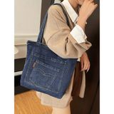  Chiếc Túi Tote Denim Vải Jeans  Form Đứng 