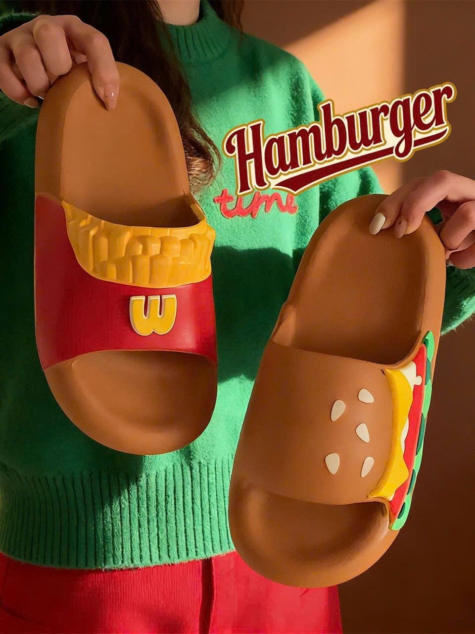  Dép Hamburger 3D Mô Phỏng 