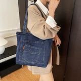  Chiếc Túi Tote Denim Vải Jeans  Form Đứng 