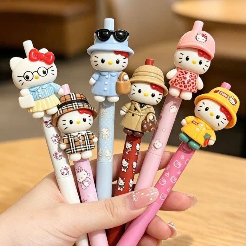  Bút Gel Mực Đen Hello Kitty 