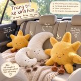  Gối Nhồi Bông Hình Mặt Trời Và Mặt Trăng 
