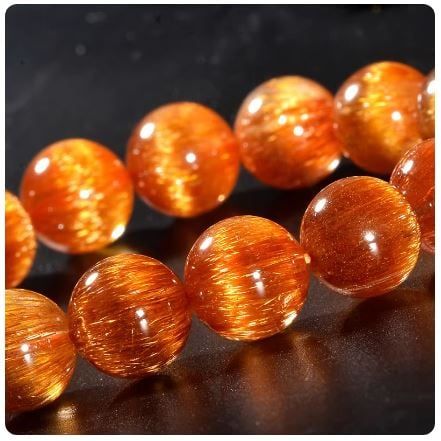  Vòng Tay Thạch Anh Tóc Đồng 