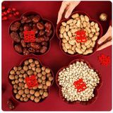 Khay Bánh Kẹo Màu Đỏ Hình Hoa 