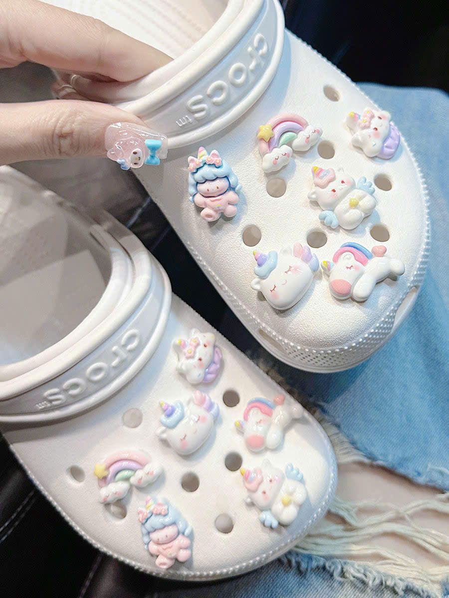  Set 12 Sticker Dép Crocs 