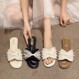  Dép Lê Quai Ngang Hở Ngón Ngọc Trai 