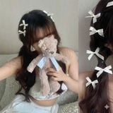  Set Kẹp Tóc Hình Nơ Ruy Băng Mini 