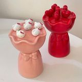  Hộp Sứ Đựng Cây Ghim Trái Cây Hoa Hồng 