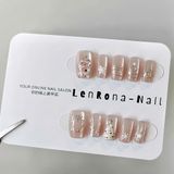  Móng Giả Noel Vuông Đơn Giản 