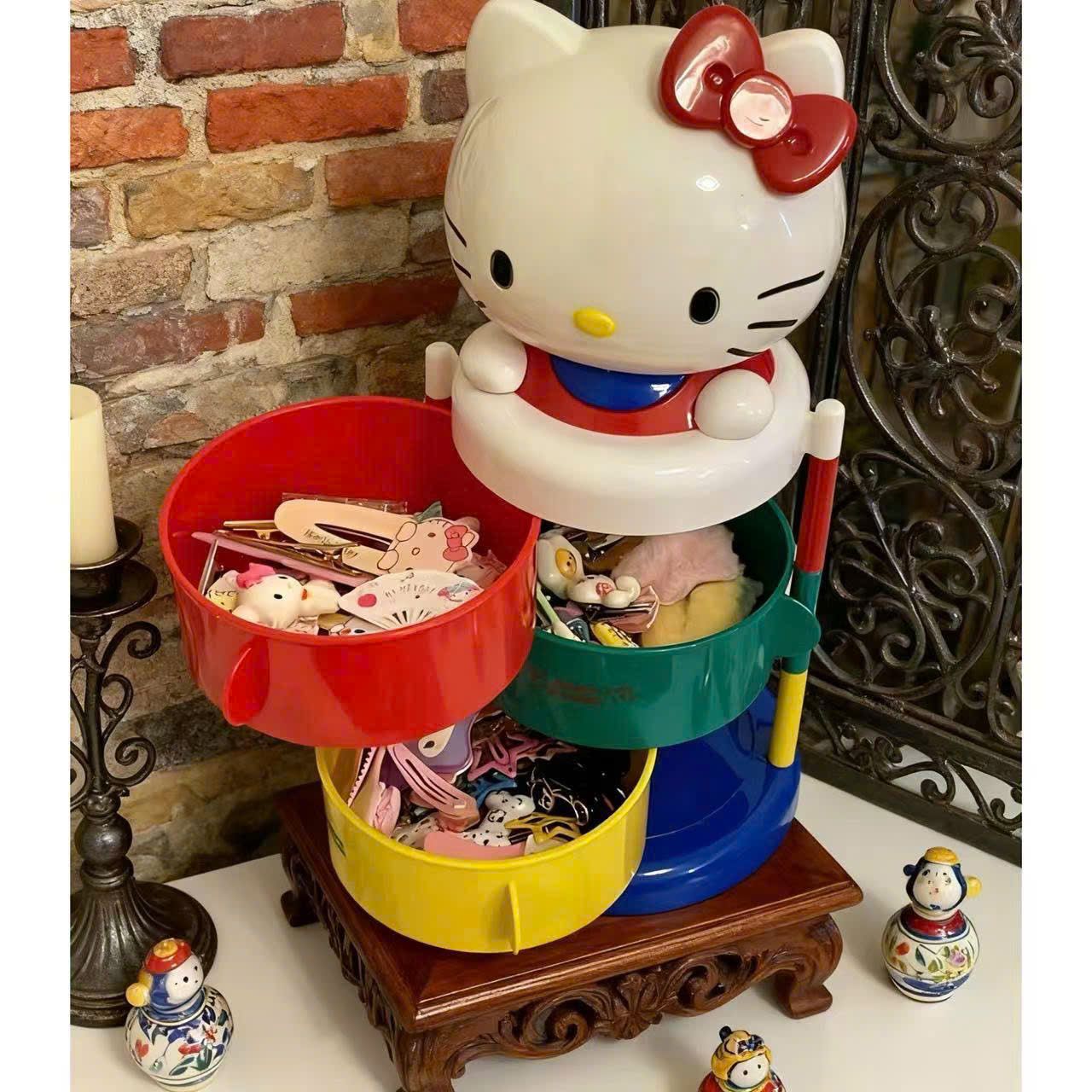  Hộp Xoay Hello Kitty Đựng Đồ 