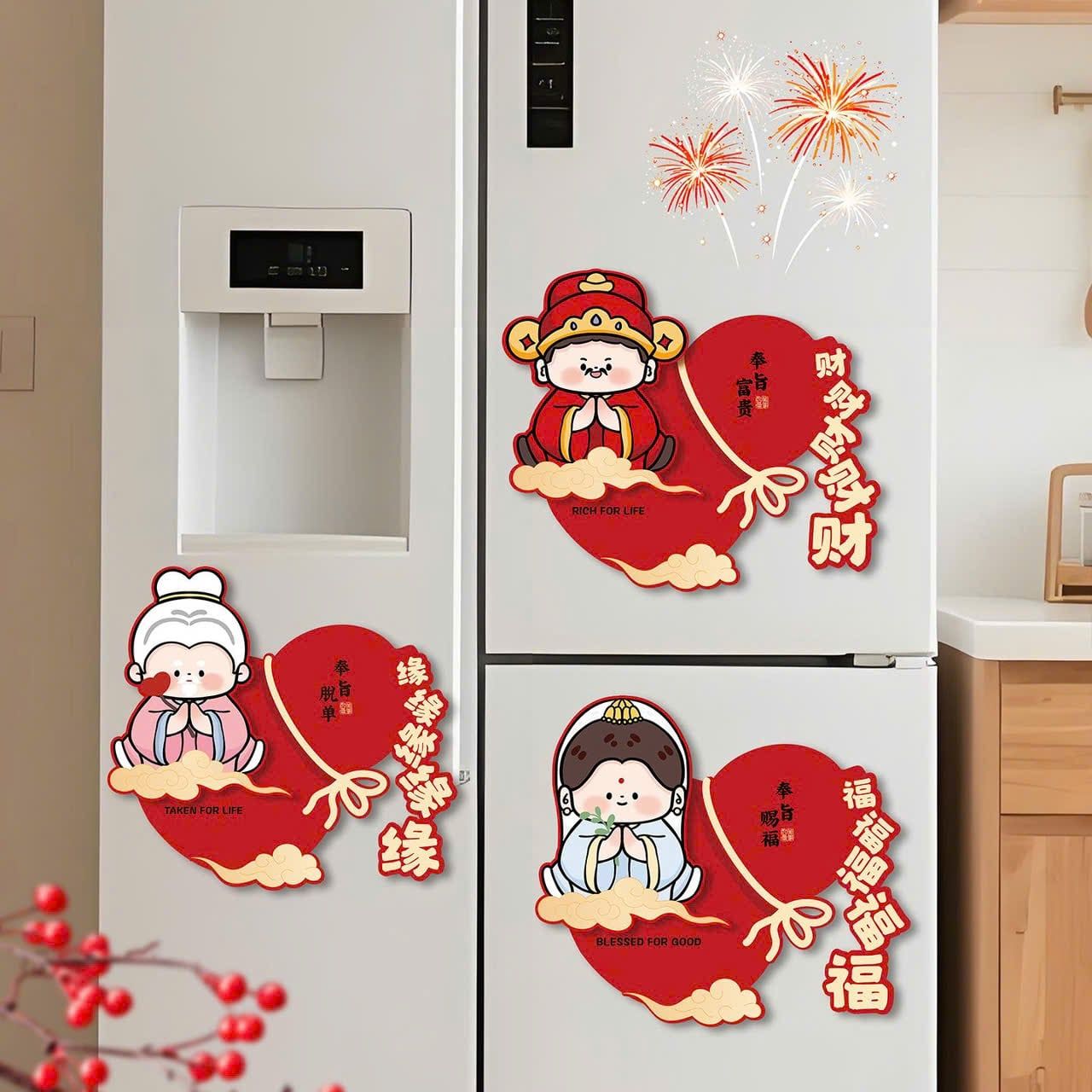  Decal Trang Trí Tết 2026 