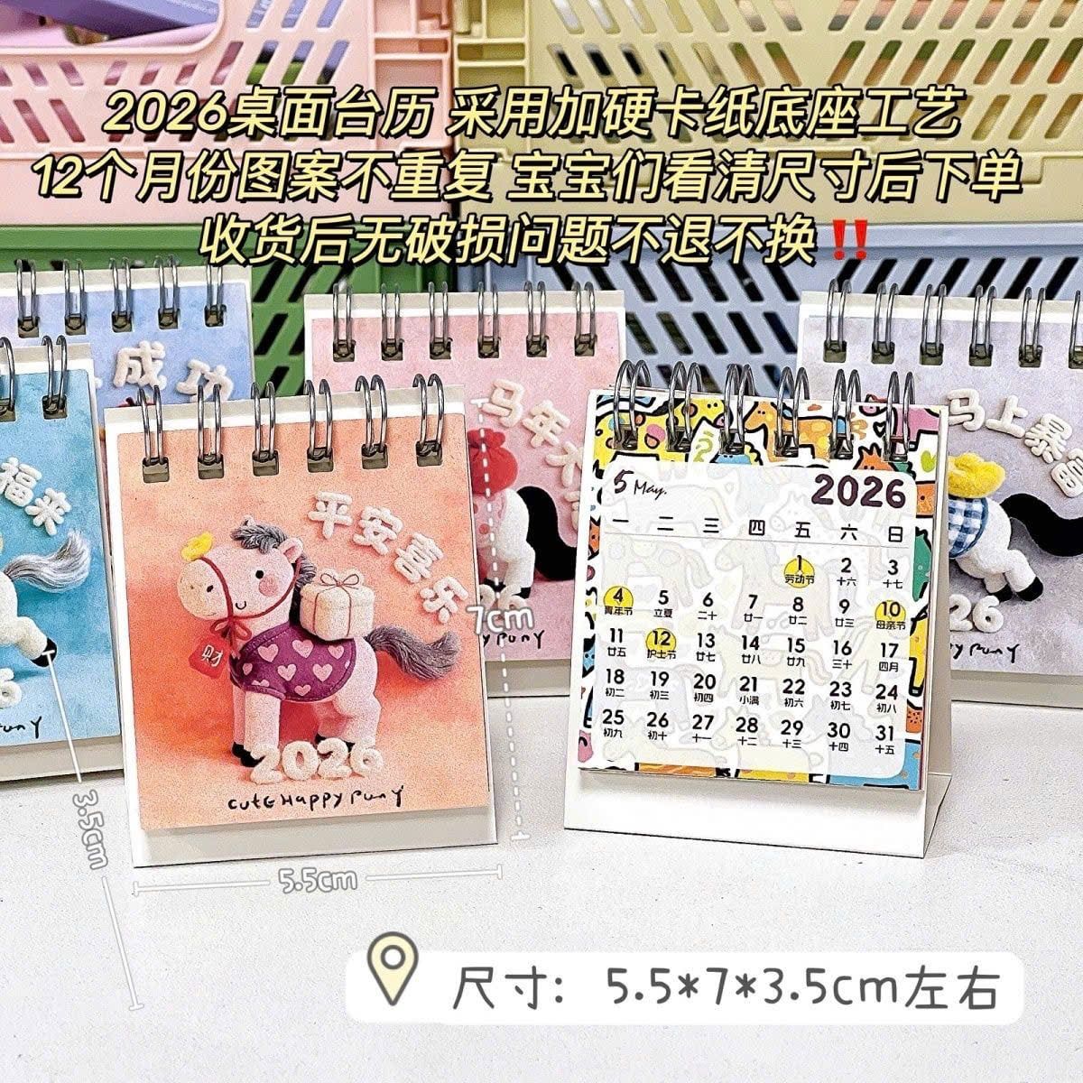  Lịch Để Bàn Năm Mới 2026 