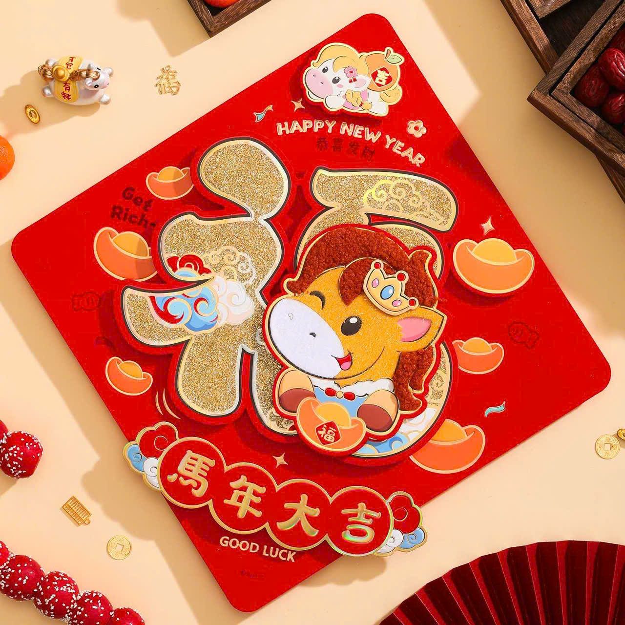  Dán Cửa Trang Trí Tết 2026 