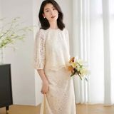  Set Áo + Chân Váy Ren 