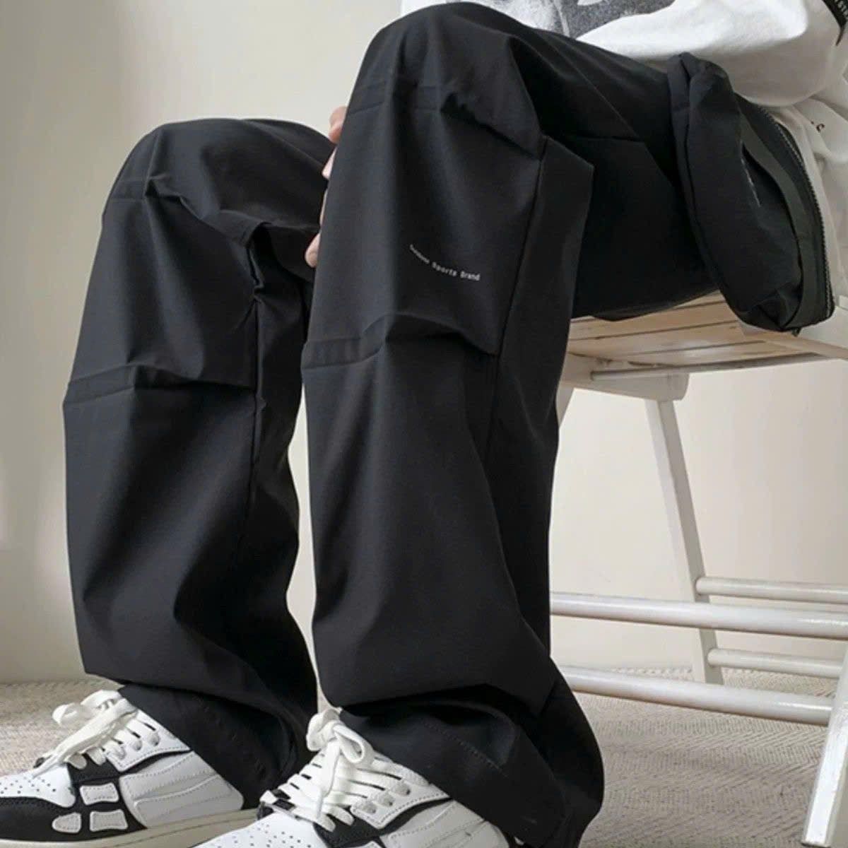  Quần Dù Ống Rộng 