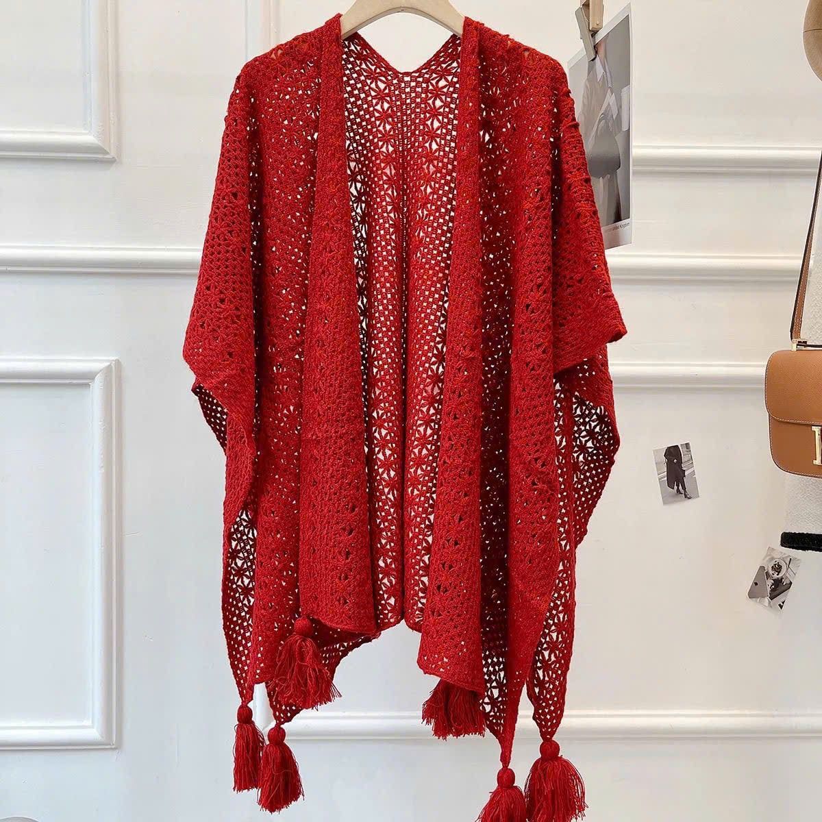  Áo Khoác Len Đỏ 