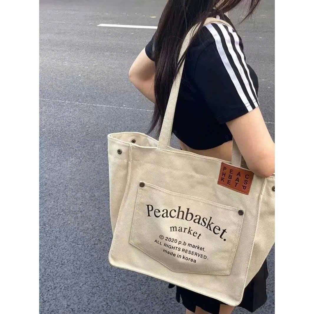  Túi Vải Tote Kiểu Hàn Quốc 