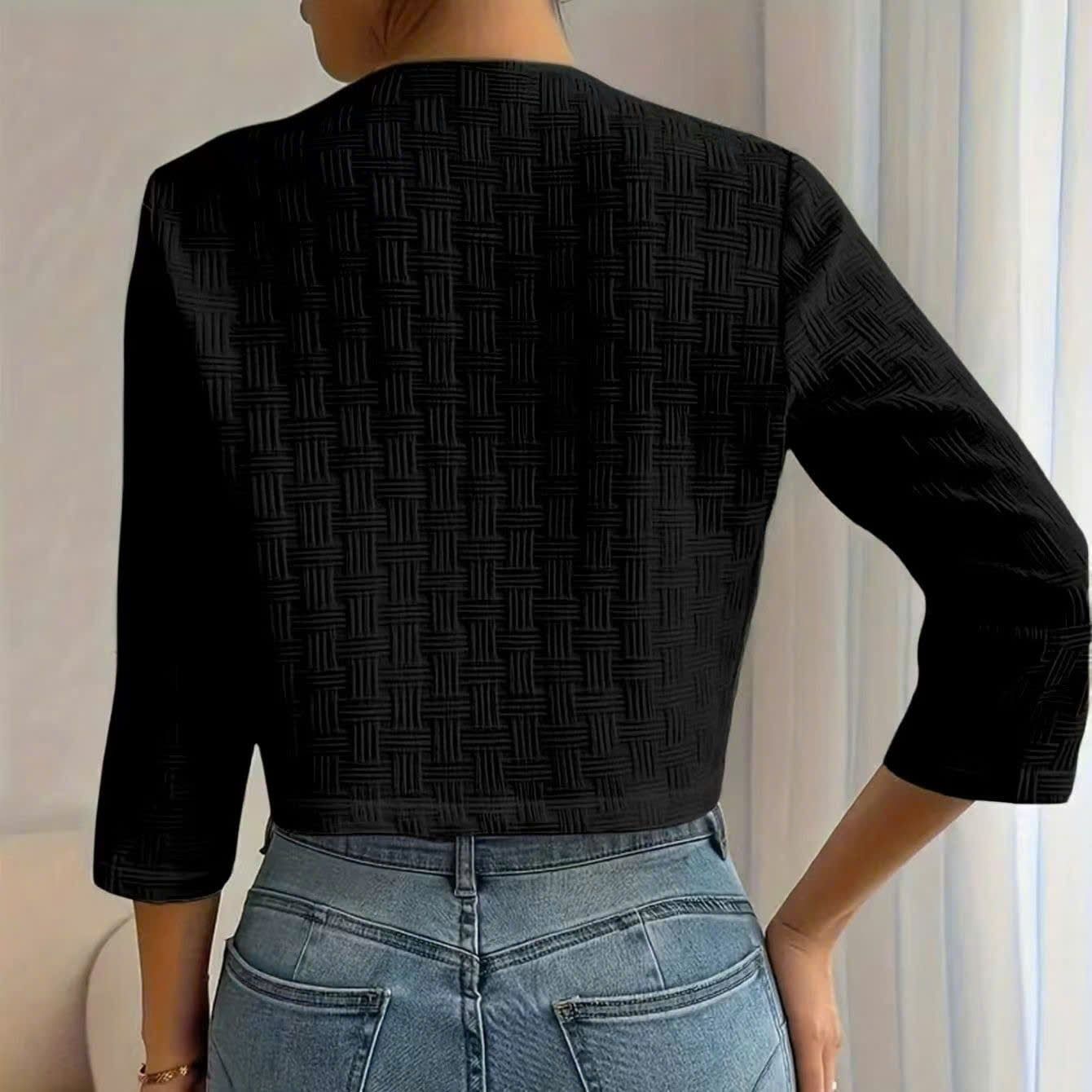  Áo Khoác Nữ Thắt Eo Viền Sóng 