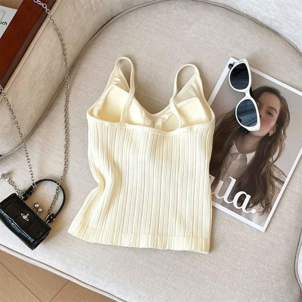  Áo Bra 2 Dây Ba Lỗ Có Đệm Ngực 