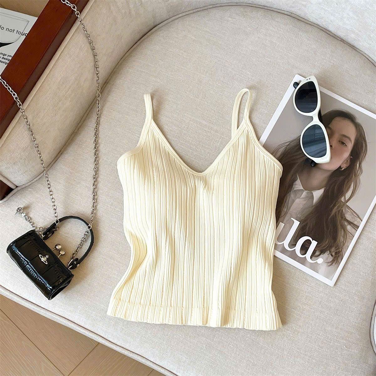  Áo Bra 2 Dây Ba Lỗ Có Đệm Ngực 