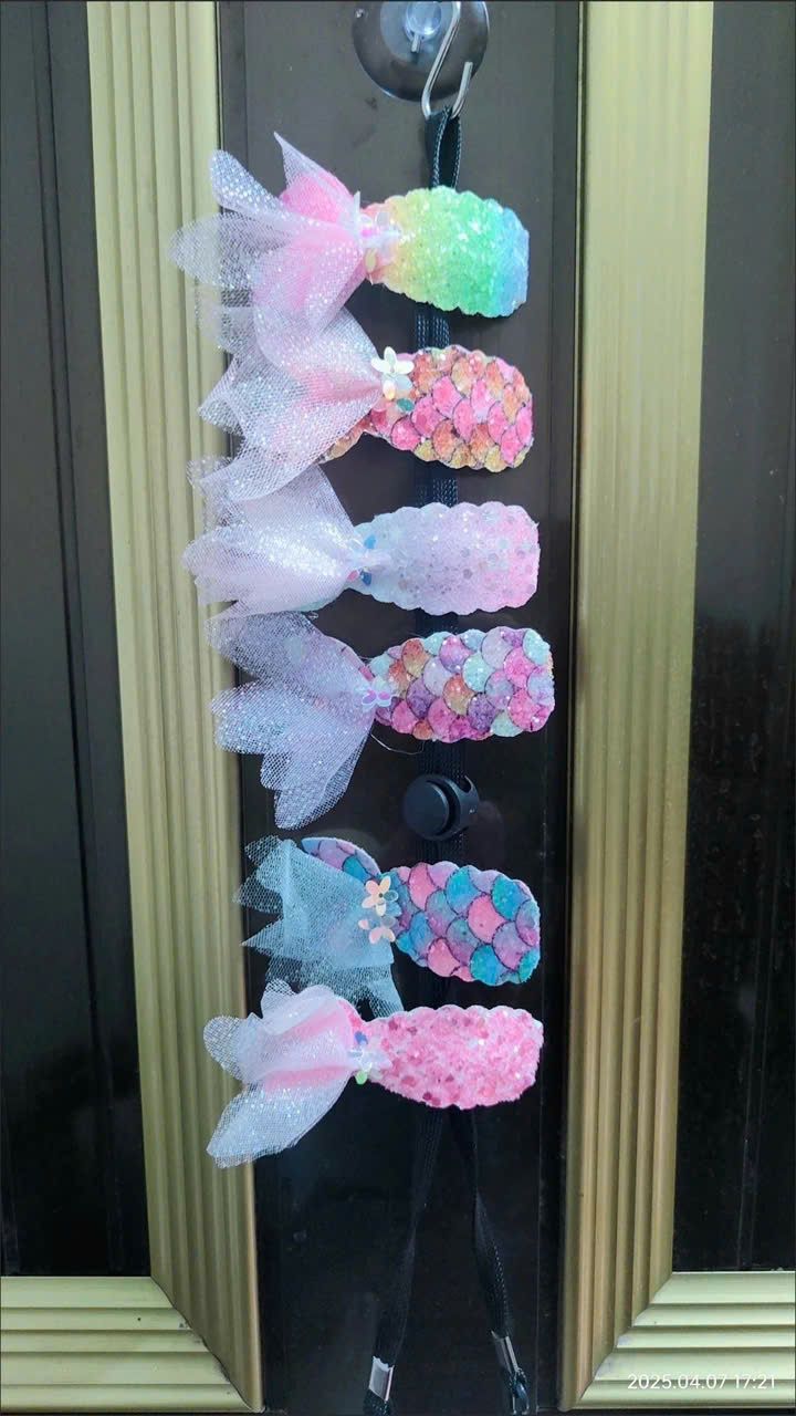  Set 6 Kẹp Tóc Đuôi Cá Dễ Thương 