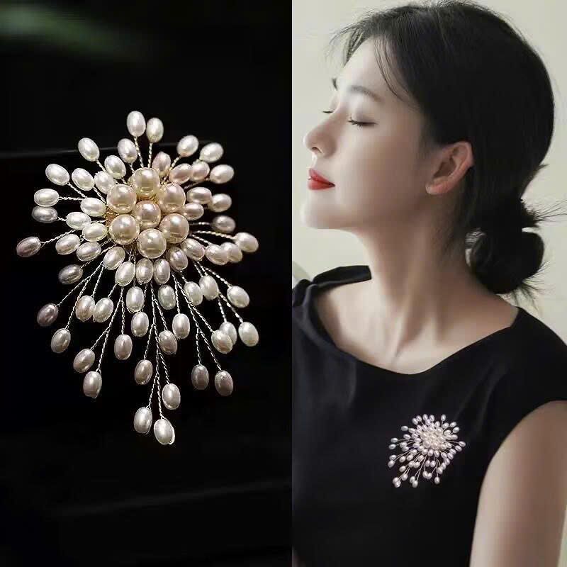  Ghim Cài Áo Ngọc Trai 