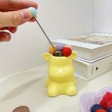  Gấu Sứ Đựng Đĩa Ăn Hoa Quả 