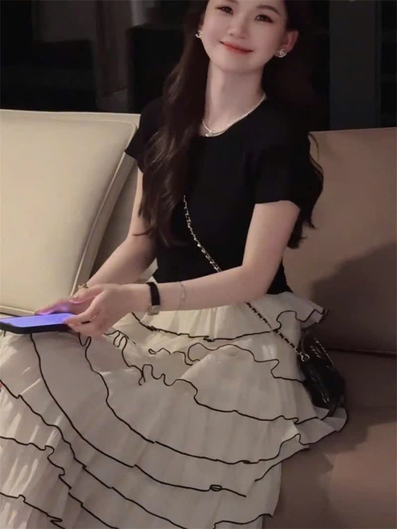  Chân Váy Voan Tầng 