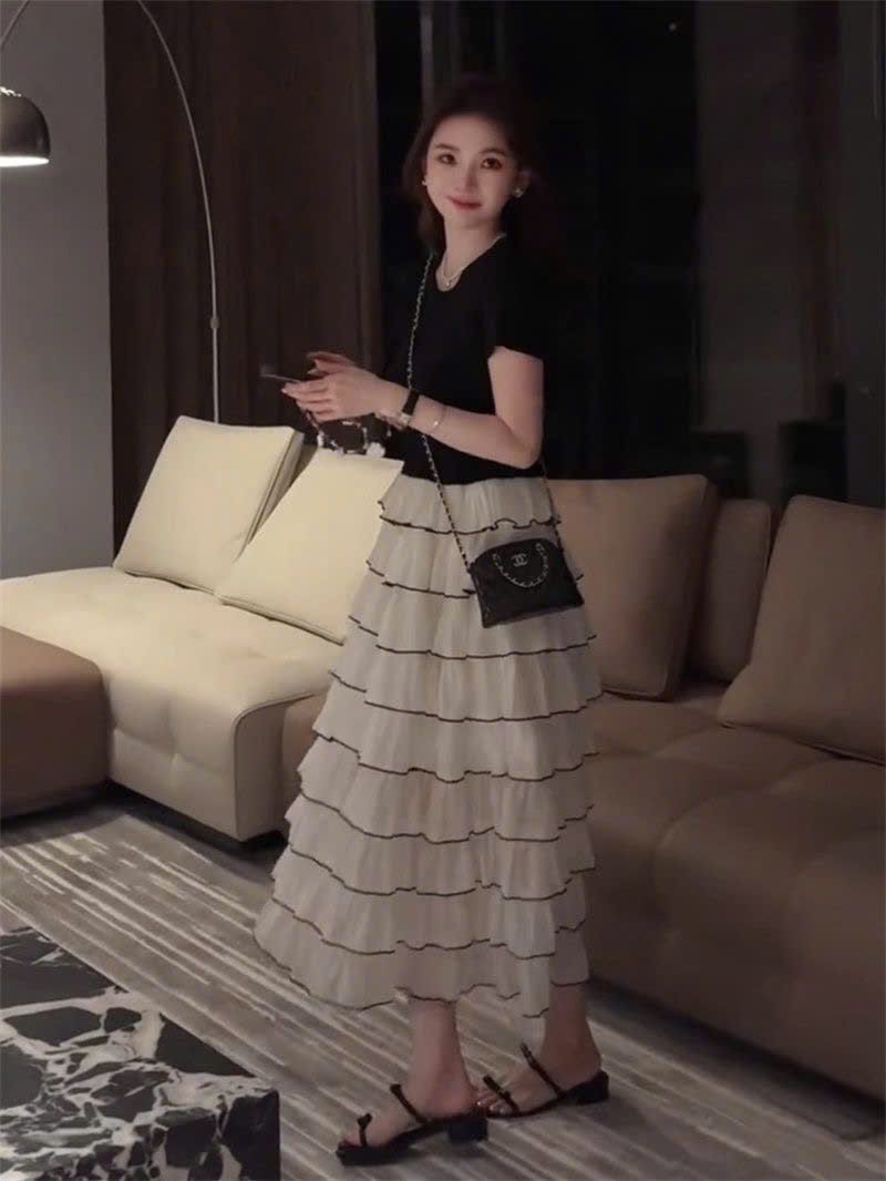  Chân Váy Voan Tầng 