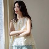  Set Áo Ren Xô Thêu Hoa 