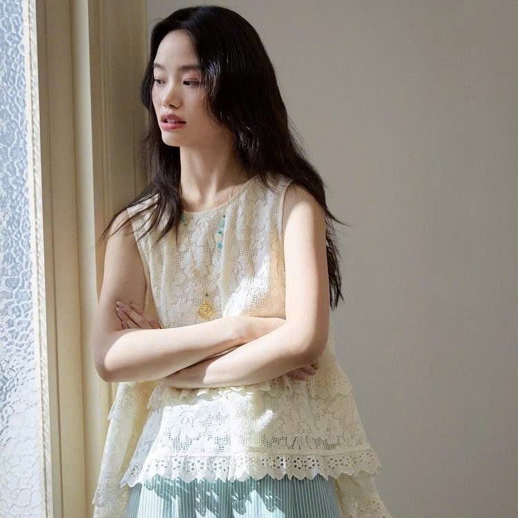  Set Áo Ren Xô Thêu Hoa 