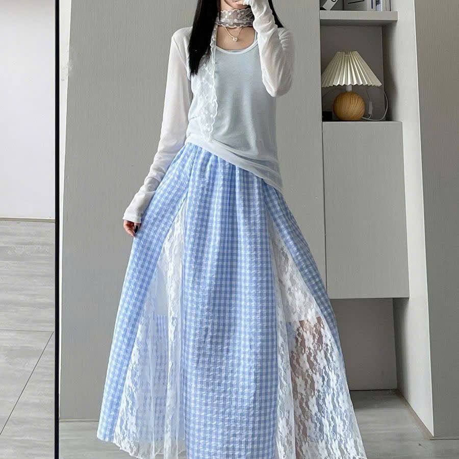  Thời Trang Quảng Châu Chân Váy Ren 