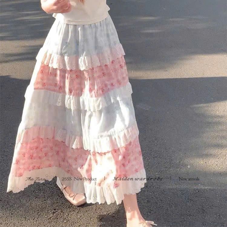  Chân Váy Xếp Ly Dài Nhiều Tầng 