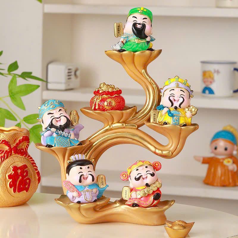  Bộ Tượng Ngũ Phúc Thần Tài Cao Cấp 