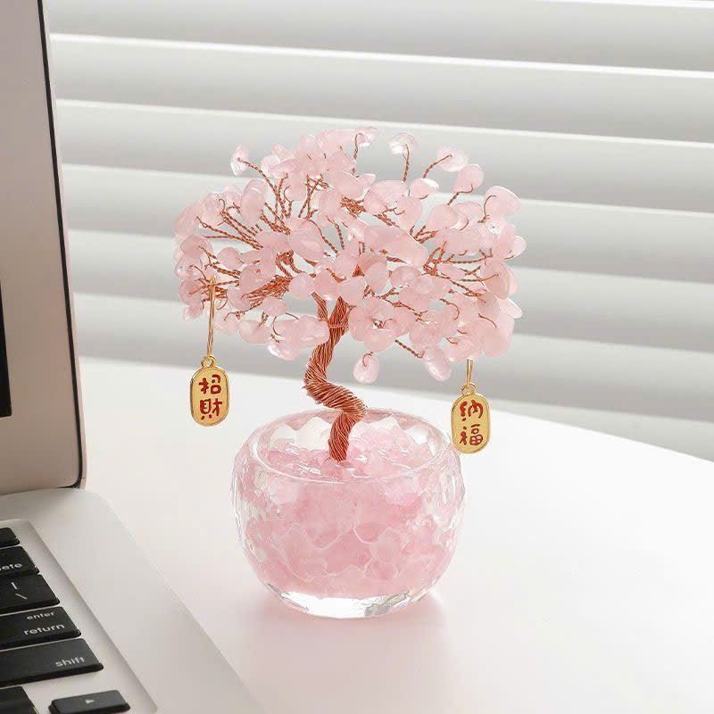  Chậu Cây Đá Thạch Anh Chiêu tài 