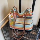  Túi Đeo Vai Dệt Sọc Cầu Vồng 