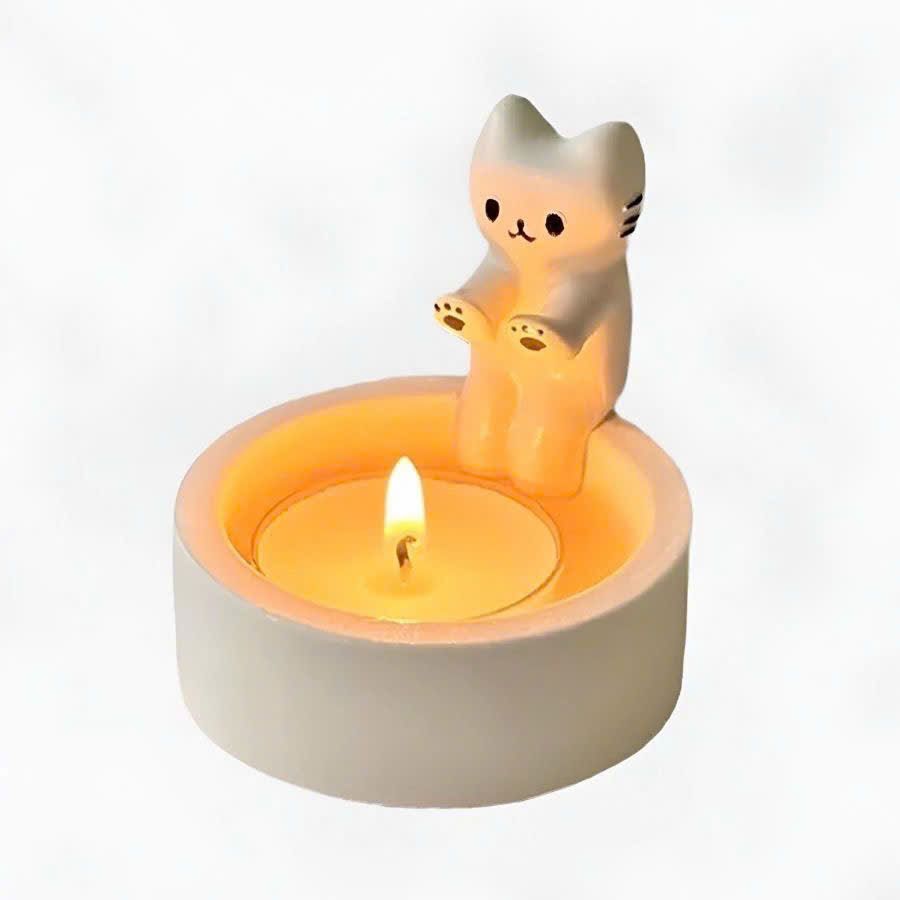  Giá Đỡ Nến Trang Trí Mèo Đáng Yêu 