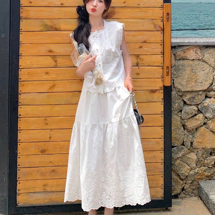  Set Váy Liền Dáng Dài + Áo Hoa 