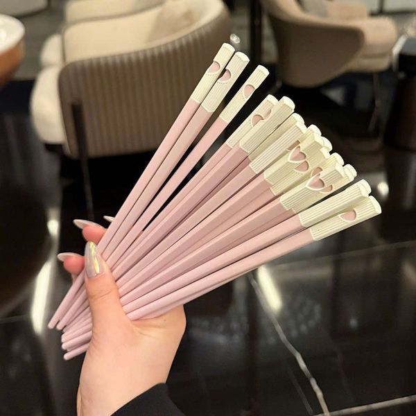  Set 5 Đôi Đũa Hợp Kim Sợi Thủy Tinh 