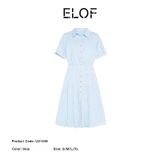  Đầm Nữ Tay Lỡ Kẻ Sọc Xếp Ly 