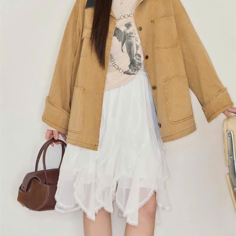  Chân Váy Ren Tulle Phong Cách Hàn Quốc 