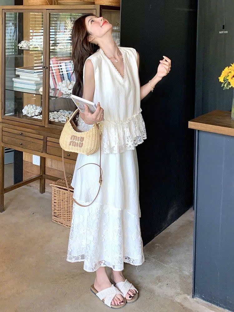  set áo + Chân Váy Size ML XL 2XL 3XL 