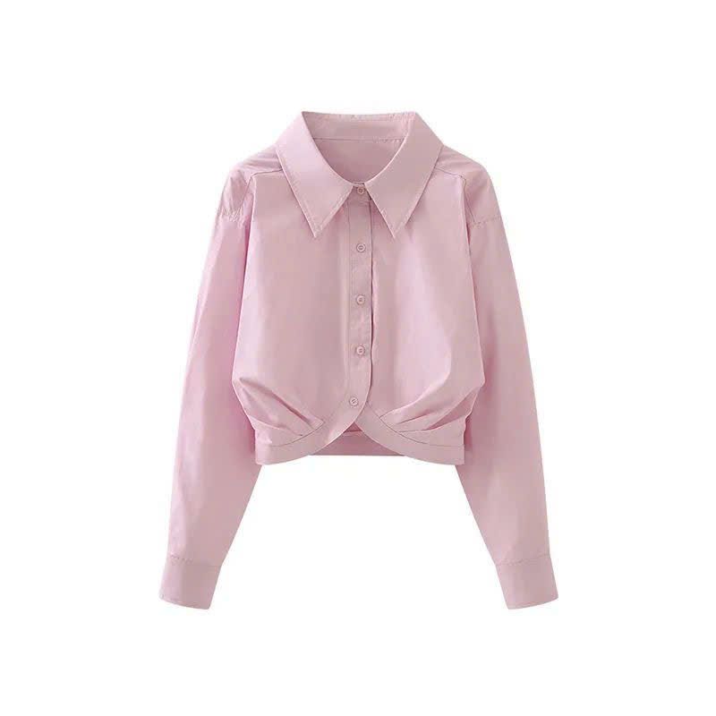  Áo Sơ Mi Croptop Cách Điệu 