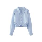  Áo Sơ Mi Croptop Cách Điệu 