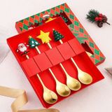  Set 6 Muỗng Nĩa Quà Tặng Giáng Sinh 