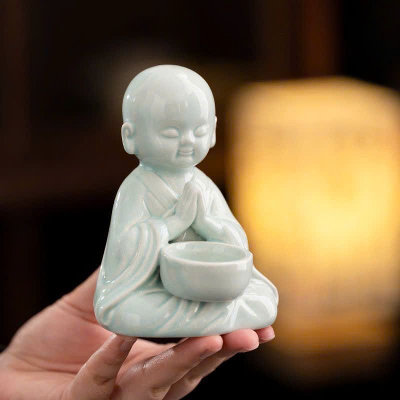  Tượng Chú Tiểu Bê Nến 