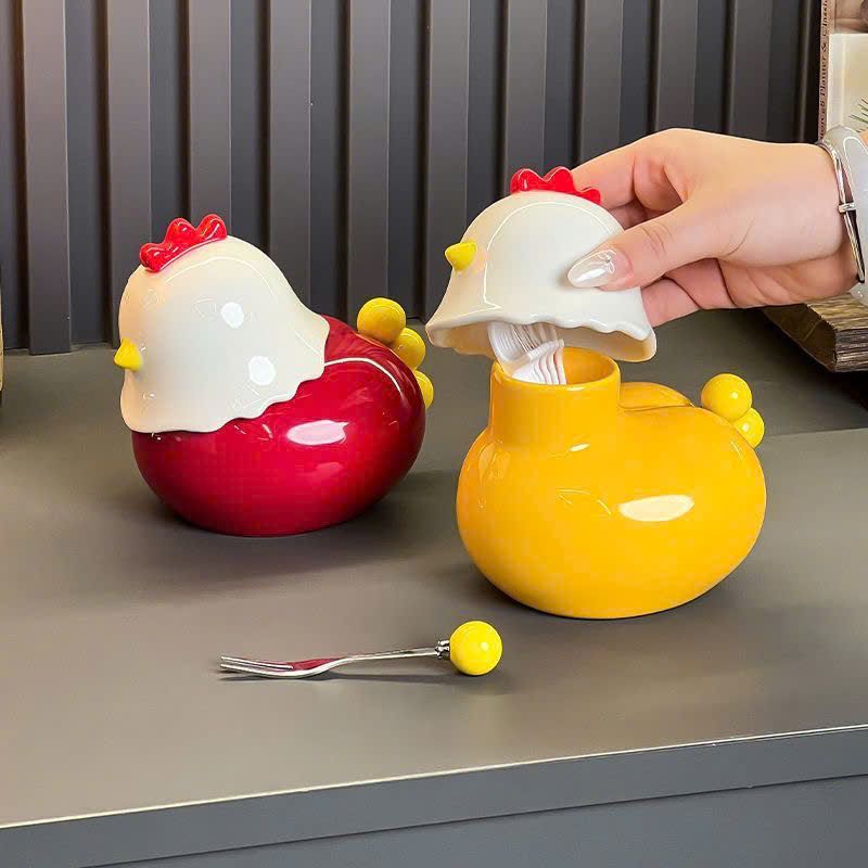  Hộp Tăm Hình Gà Dễ Thương 