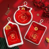  Túi Đỏ May Mắn Thêu Vải 