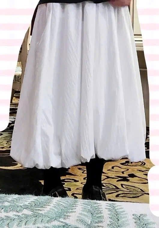  Chân Váy Midi Dáng A Xòe Co Giãn 