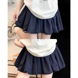  Quần Váy Ống Rộng Cạp Cao 