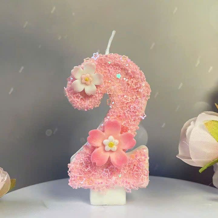  Nến Hoa Sinh Nhật 12 Số Sakura 